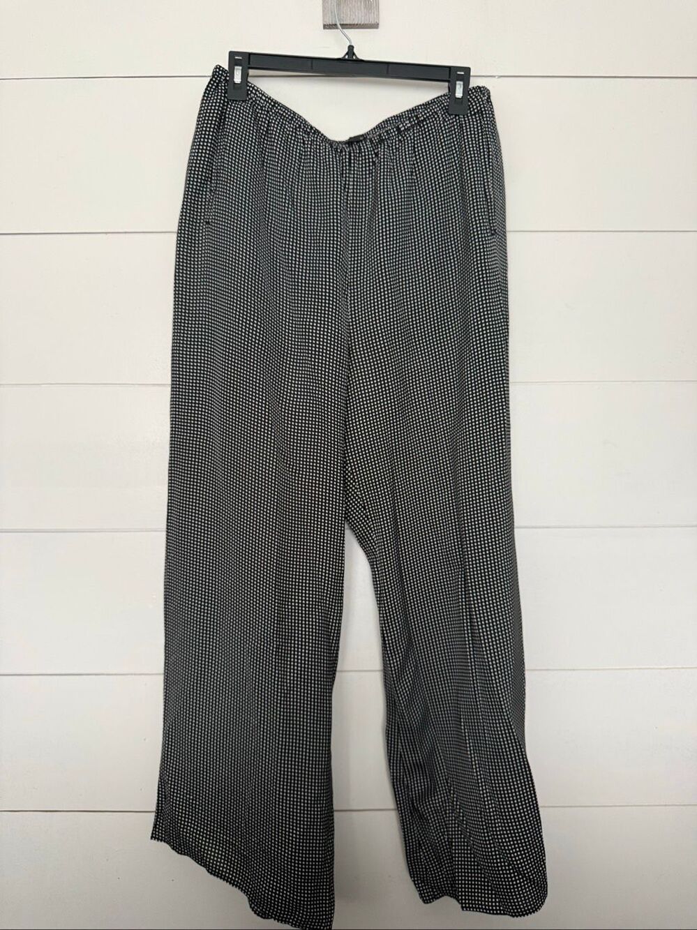 J. Crew Women’s Large Black White Dress Pants Drawstring